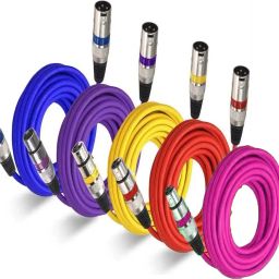 Male to female (Pack of 05, 15M) XLR CABLE-44