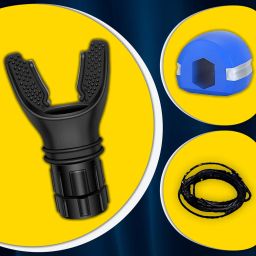 Breathing Trainer with Jaw Trainer - Enhance Lung Capacity & Respiratory Fitness Fitness Accessory Kit Kit-1