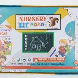 meesaj Nursery Kit for Pre-School Set with Color Book, Slate, Chalk, Duster & Blocks image 5