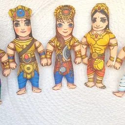 UAS PANCH PANDAVAS STUFF TOYS - 7.5 inch-9