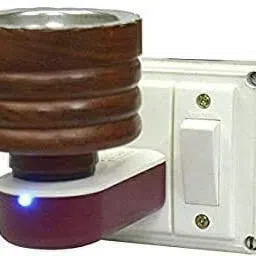 OMKARZONE Wooden Electric Kapoor Dani Incense Burner Plug Camphor Aroma Wooden Incense Holder-picture-1