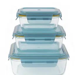 Borosilicate Glass Serving Bowl 500ML , 800ML & 1200ML Square Microwave Safe Bowl with LeakProof Lid-13