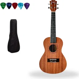 24 inch Ukulele with Bag Solid Wood Mahogany Body Ukulele For Beginners Adult Concert Ukulele-image-50