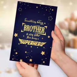 My Brother Is My Superhero Greeting Card For Brother Bhai Bro Bhaiya Greeting Card-image-67
