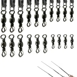 Fishing Barrel Swivel And Snap Mix Cast Fishing, Fly Fishing, Angling, Bait Casting Barrel Swivel-image-16