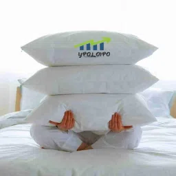 LUXURY Polyester Fibre Solid Sleeping Pillow Pack of 3-28