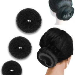 Hair Donut Puff Juda Maker Shaper for Women & Girls. Hair Bun/ Hair Bun Maker Bun-image-76