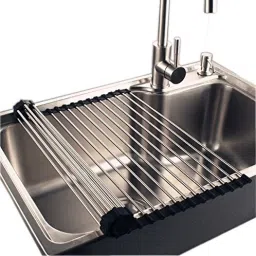 Dish Drainer Kitchen Rack Dish Drainer Kitchen Rack Steel, Plastic Dish Drainer Kitchen Rack Steel Roll Up Steel-image-52