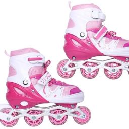 Power Superb Adjustable Skates High-Performance Skating Shoes for Kids In-line Skates - Size 5-7.5 UK-25