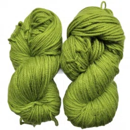Motu Thick Chunky Wool Hand Knitting Yarn (Apple Green) (Hanks-500gms) Shade No-20-image-46
