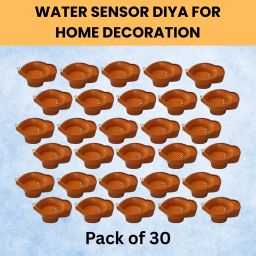 Water Sensor Diya LED Water Diyas for Diwali Home & Office Décor Pack of 30 C468 Plastic (Pack of 30) Table Diya Set-image-61