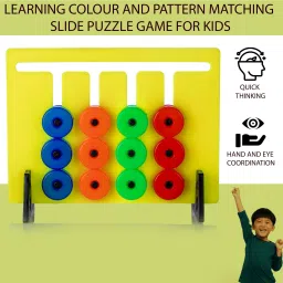 omniverse Learning Colour And Pattern Matching Montessori Slide Puzzle Brain Game For Kids image 2