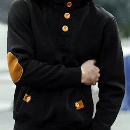 eyebogler Men Full Sleeve Solid Hooded Sweatshirt-picture-7
