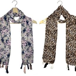 Printed Chiffon Women Multicolor Scarf, Stole, Fancy Scarf-image-100