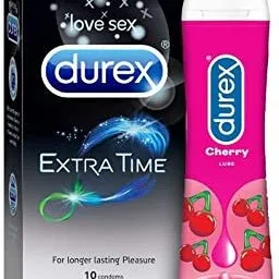 durex Extra Time condom 10s and Lube - Cherry Flavoured Lubricant-picture-22
