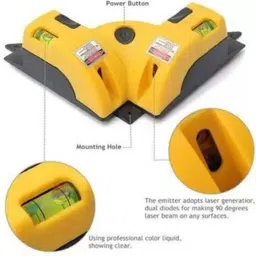 justakeit Laser Liner Line Square Level-01 Laser Liner Line Projection Square Level Right Angle Line Level Non-magnetic Engineer's Precision Level image 4