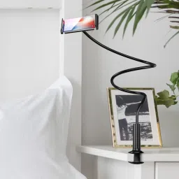 Paramits Universal Phone Holder Stable Screw Base Mobile Phone Holder Chuck 360 Degree Rotating Lazy Bracket Mobile Holder image 4
