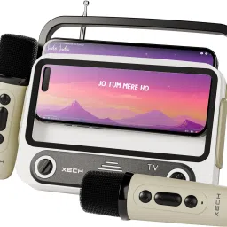 xech Karaoke Bluetooth Speaker with dual mic Wireless Mic, 8Hrs Playtime Type C [KTV] 5 W Bluetooth Party Speaker-29