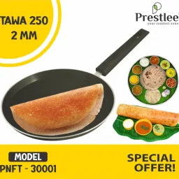 Prestle PNFT-30001 Non-Stick Coated Cookware Set/Tawa/Fry Pan Tawa/Flat Dosa Pan Tawa 25 cm diameter-28