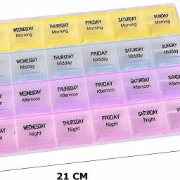 Pill Box 1 week Pill Medicine Tablet Case box Storage 28 Days Pill Box Pill Box-image-37
