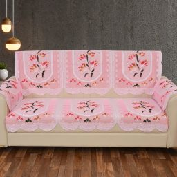 Polycotton Floral 4 Seater Sofa Cover-image-44