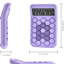 coskira Hexagon Big Buttons Calculators Desktop Calculator for Office, Home, School 12 Digits with Large LCD Display-Business Standard Calculator Hexagon Big Button Basic Calculator image 2