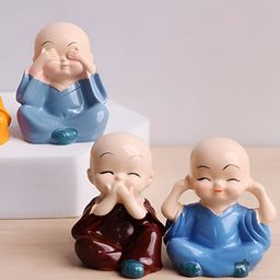 Shubhanjali Little Baby Monk Buddha Showpiece-11