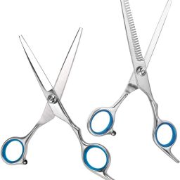 Hair cutting scissor, Professional Stainless Steel Hair Cutting Thinning Scissors, Hairdressing Styling Set For Barber or Beauty Saloon Scissors-15