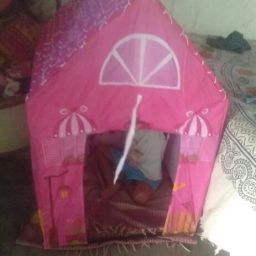 Fun Kids Tent with Front Door and Windows-image-20