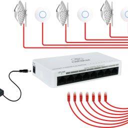 Netstar 8 Port Gigabit Passive PoE Switch for Wireless APs(Ubiquiti, Mikrotik, etc.) 8 Ports 1000 Mbps Network Switch-7