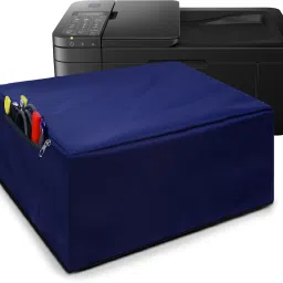 Alifiya Nylon Printer Cover For Canon E4570 All-in-One Wi-Fi Ink Efficient - Blue Printer Cover-5