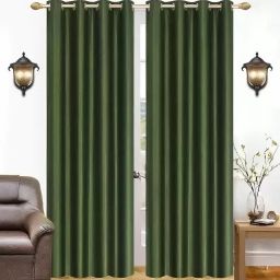 213 cm (7 ft) Polyester Room Darkening Door Curtain (Pack Of 2)-image-57