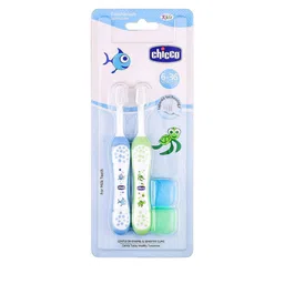 Chicco Kids 2-Pcs Blue & Green Printed Toothbrush-image-50