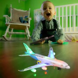Musical AeroPlane Airbus Bump & Go Action Toy with Sound & Light-175-image-82