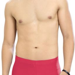Solid Men Swim Bottom Pink Swimsuit-image-68