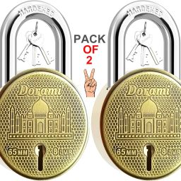 Dorami 65mm Lock Pack | Hardened Build | Dual Lock | 2 Pcs Padlock-6
