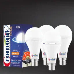 (Pack of 4)-Fast-Charging LED Rechargeable 12W Bulb 4 hrs Bulb Emergency Light-13
