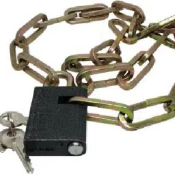 Heavy Metal 3-FEET Chain with Lock (3 KEY) Bike, Cycle Lock, Luggage Safety Bicycle Lock-27