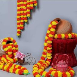 Multicolor Gerbera Artificial Flower with Pot-image-69