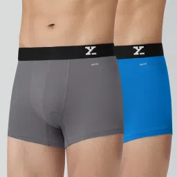 Pack of 2 Aero Anti-bacterial Odour-free cotton Solid Men Trunk-image-95