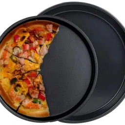 2-Piece Set of Pizza Trays (23cm and 26cm) – Non-Stick Baking Pans Baking Pan-7