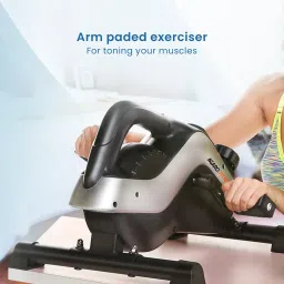 agaro Elegant Under Desk Elliptical Machine Leg & Hand Mini Exerciser While Sitting Mini Pedal Exerciser Cycle image 5