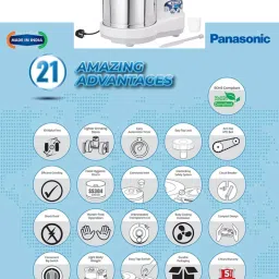 panasonic MK-SW200 Automatic Ultimate Wet Grinder | With Timer | Capacity: 2 L | Wet Grinder image 3
