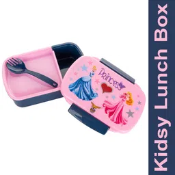 eagle Kidsy Blue, Pink Princess Printed Tiffin Box, 3 Containers Lunch Box-picture-21