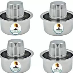 Pack of 4 Stainless Steel Traditional Dabara Sets/Coffee Dabara set (Tumbler/Glass 150 ml, Dabara 230 ml)-image-82