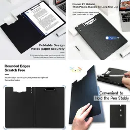 venimall A4 Clip Pad/Clipboard with Storage Case for Paper and Document image 3