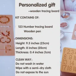 shalafi 1-20 Mathematics Numbers & English Alphabet Tracing Board Writing Practice Slate image 4