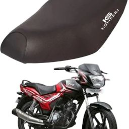 Star City Bike Removable & Washable PU Leather Waterproof Seat Cover Single Bike Seat Cover For TVS Star City-image-16