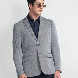 arrow Men Woven Single Breasted Formal Blazer-picture-32