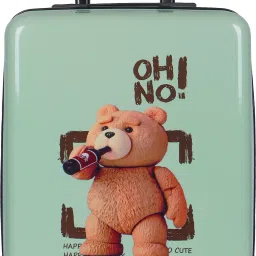 Small Cabin Suitcase (20 inch) 4 Wheels - Kids Trolley Bag-Green - Green-image-96